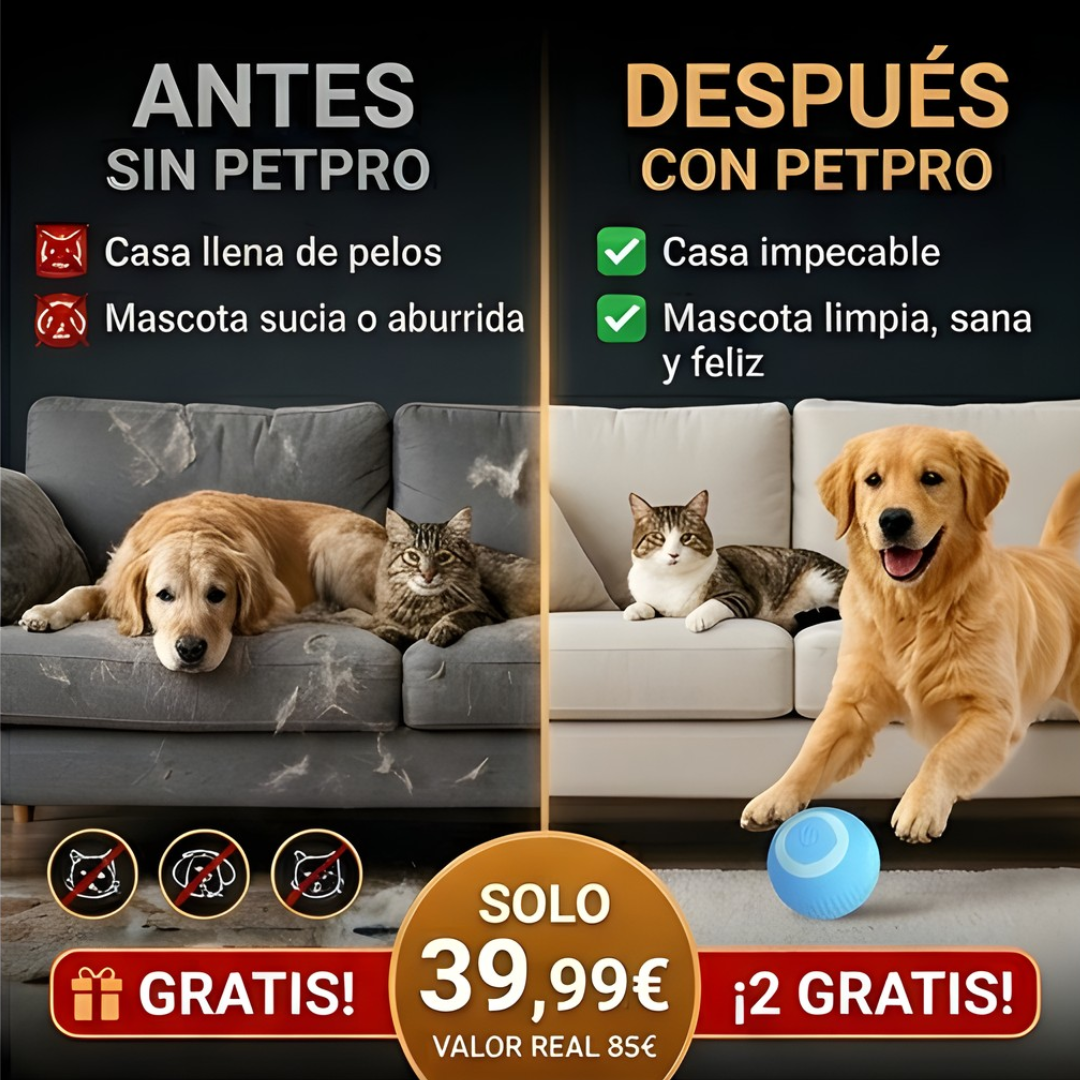 Consigue el MEGA KIT 4 EN 1 definitivo para mantener tu hogar sin pelos y a tu mascota feliz, limpia y libre de estrés.