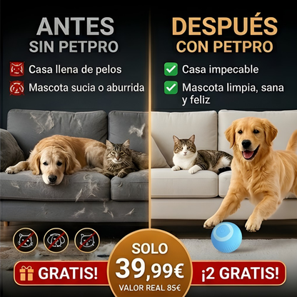 Consigue el MEGA KIT 4 EN 1 definitivo para mantener tu hogar sin pelos y a tu mascota feliz, limpia y libre de estrés.